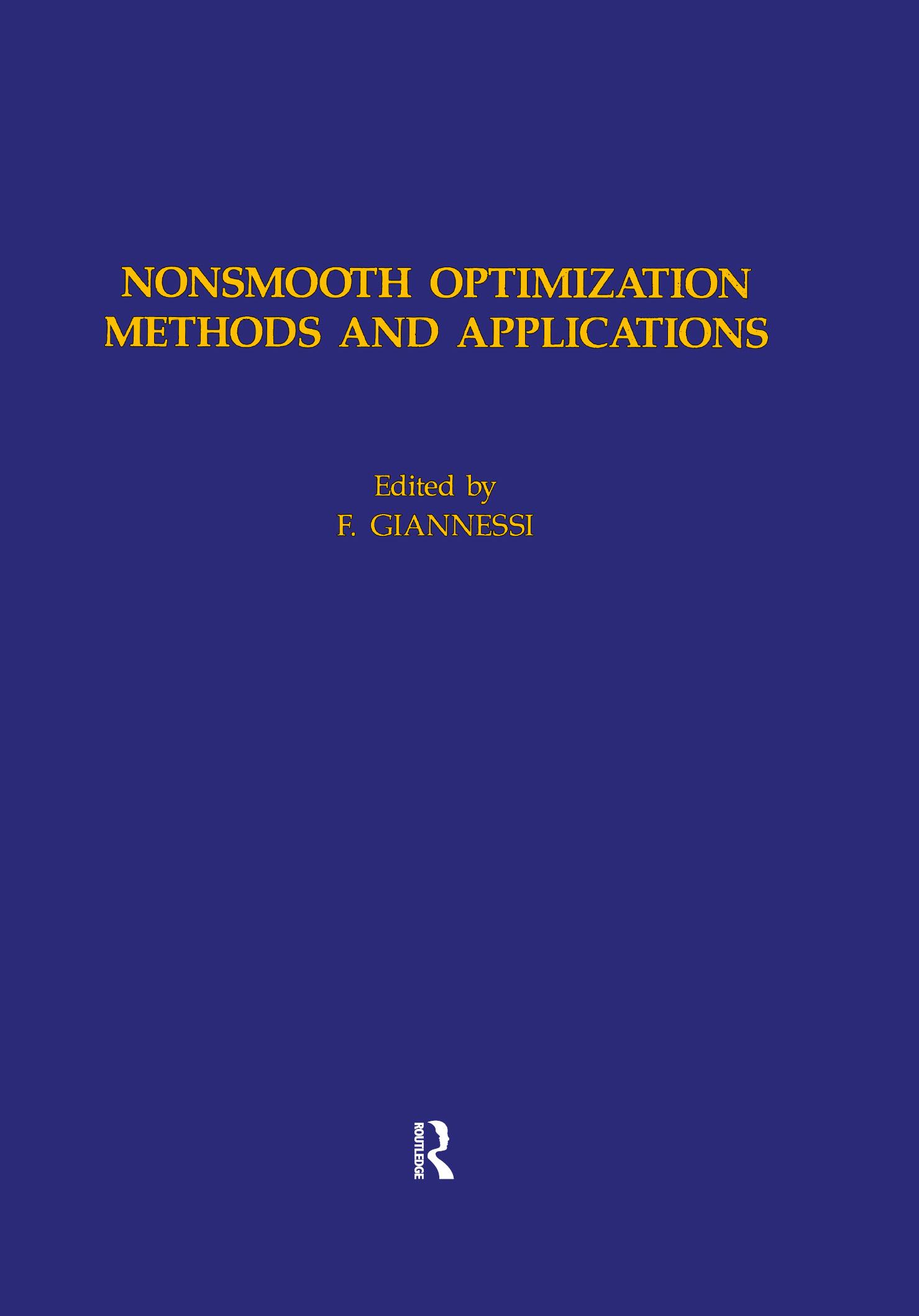 Nonsmooth Optimization Methods
