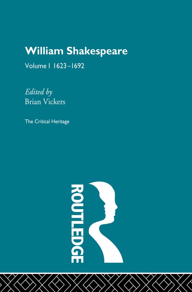 William Shakespeare by Brian Vickers