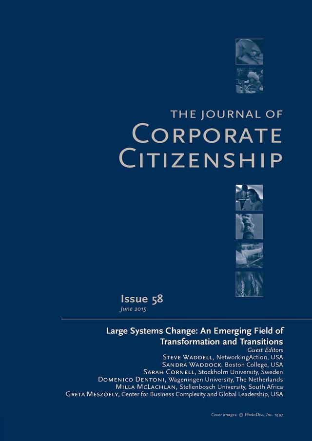Large Systems Change: An Emerging Field of Transformation and Transitions by Domenico Dentoni, Malcolm McIntosh, Milla McLachlan, Sandra Waddock, Sarah Cornell, Steve Waddell