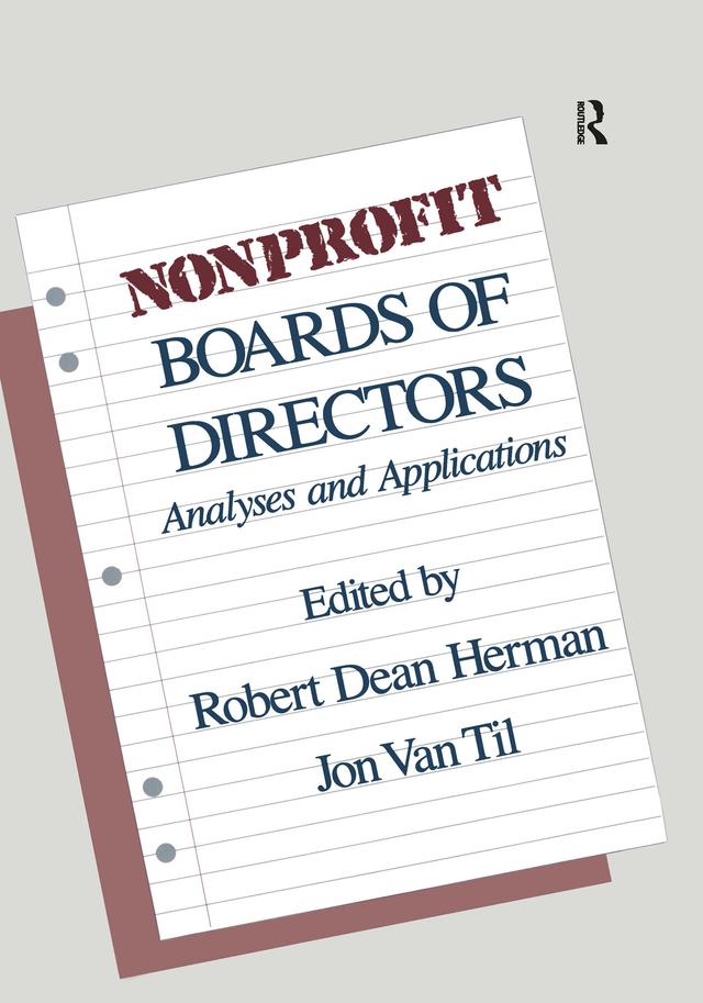 Nonprofit Boards of Directors by Robert Herman