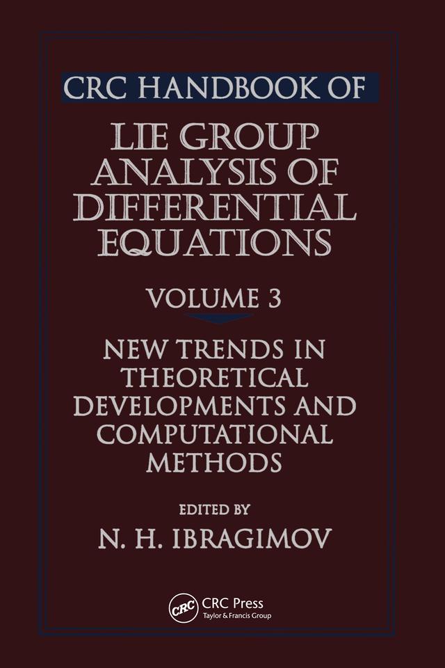 CRC Handbook of Lie Group Analysis of Differential Equations, Volume III by Nail H. Ibragimov