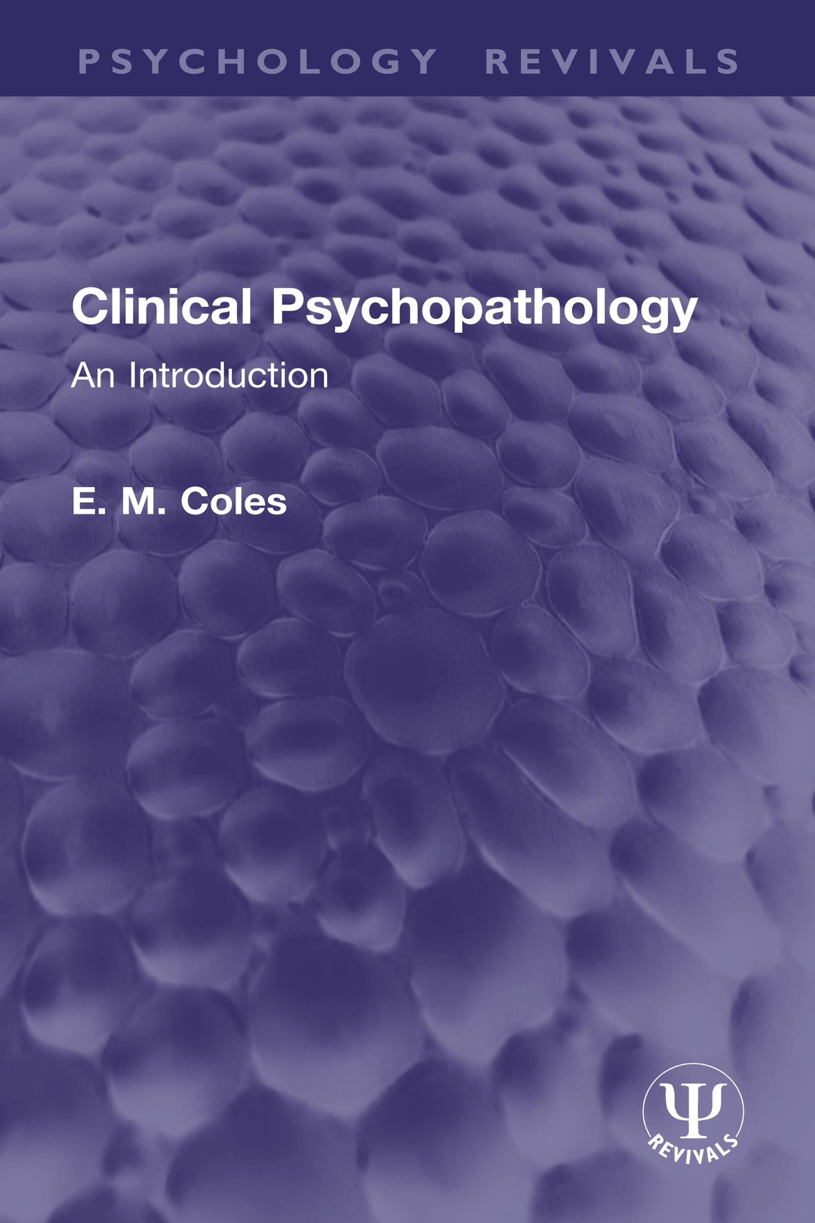 Clinical Psychopathology