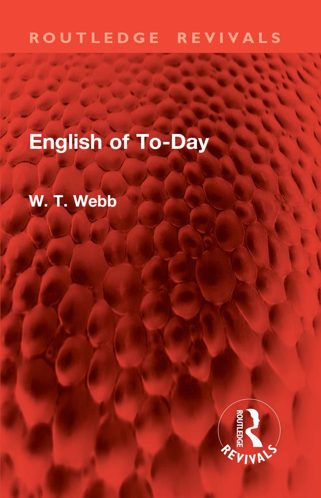 English of To-Day by W. T. Webb