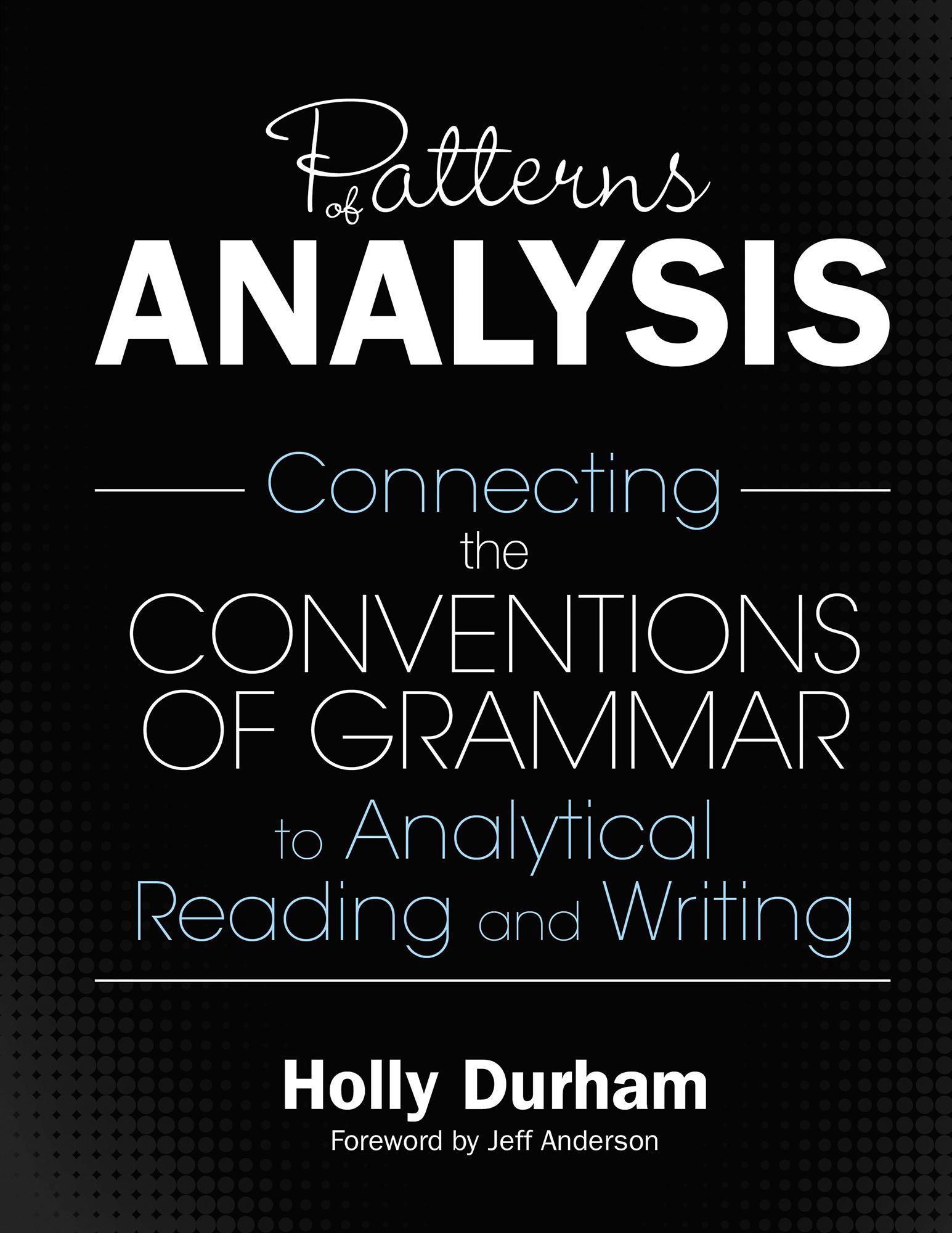 Patterns of Analysis
