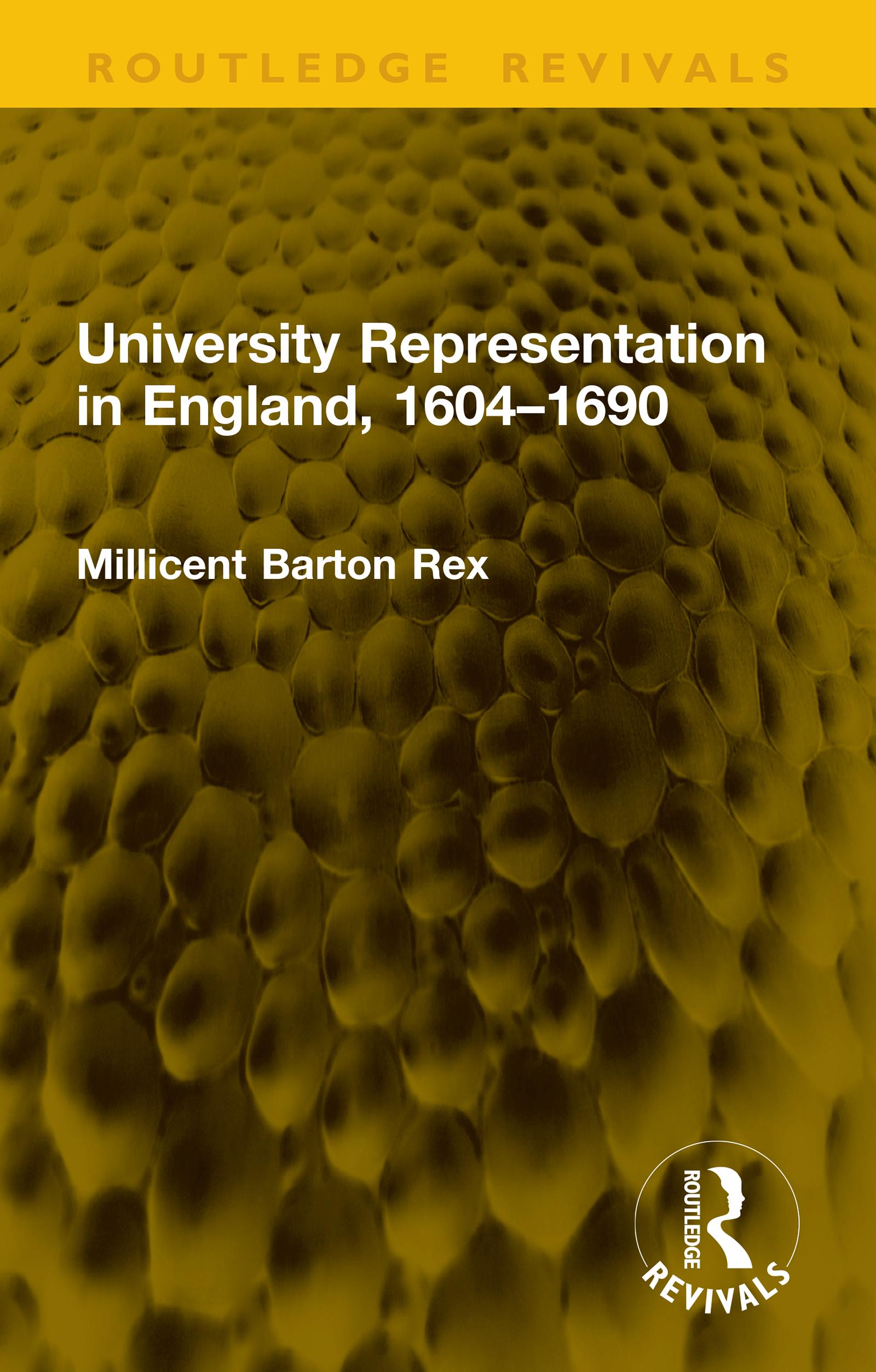 University Representation in England, 1604–1690