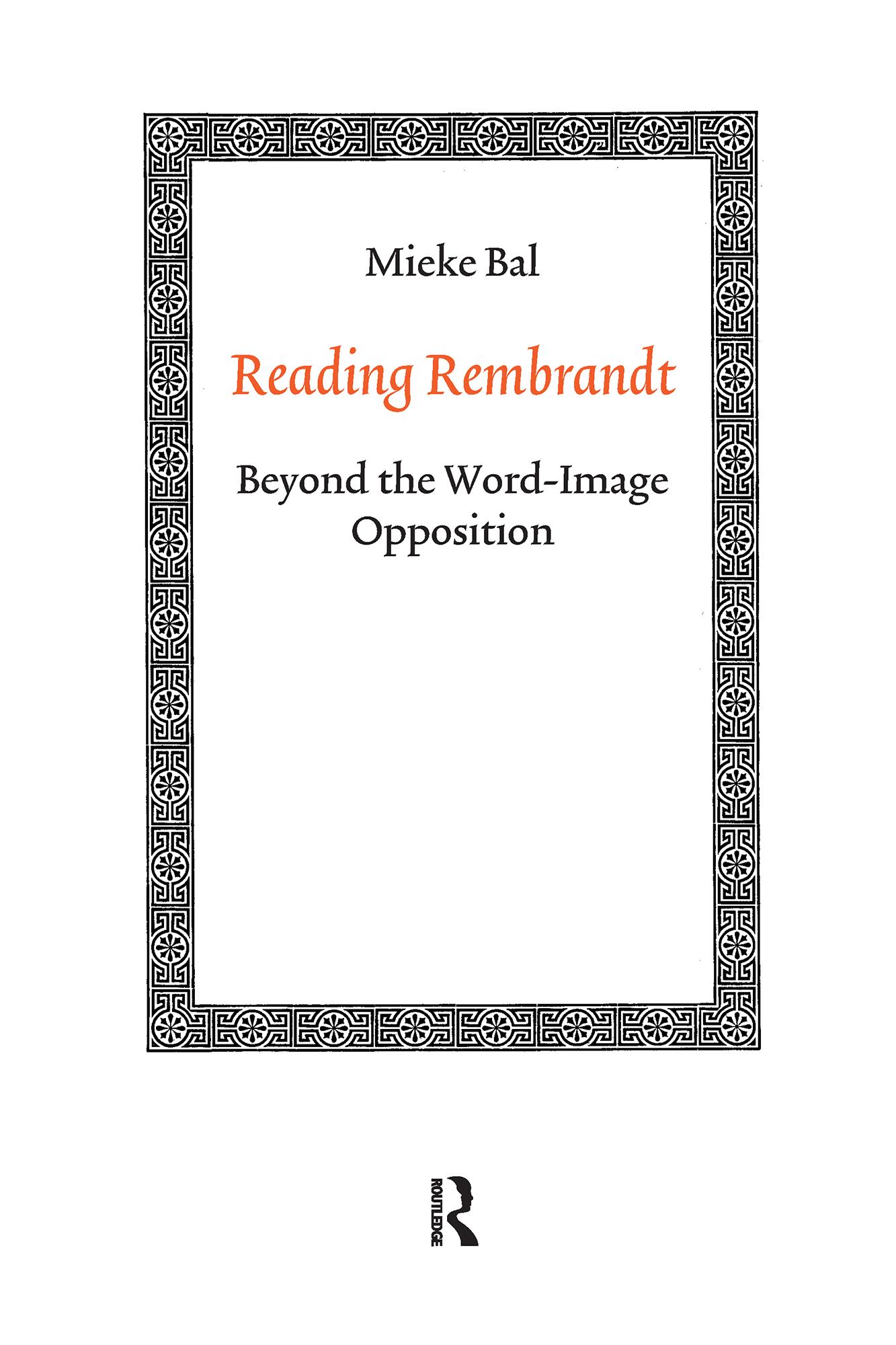 Reading Rembrandt