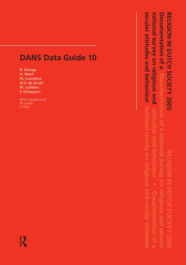Religion in Dutch Society 2005 by Ariana Need, Eisinga, Marcel Coenders, Marcel Lubbers, Nan Dirk de Graaf