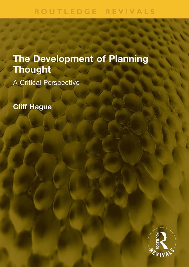 The Development of Planning Thought by Cliff Hague