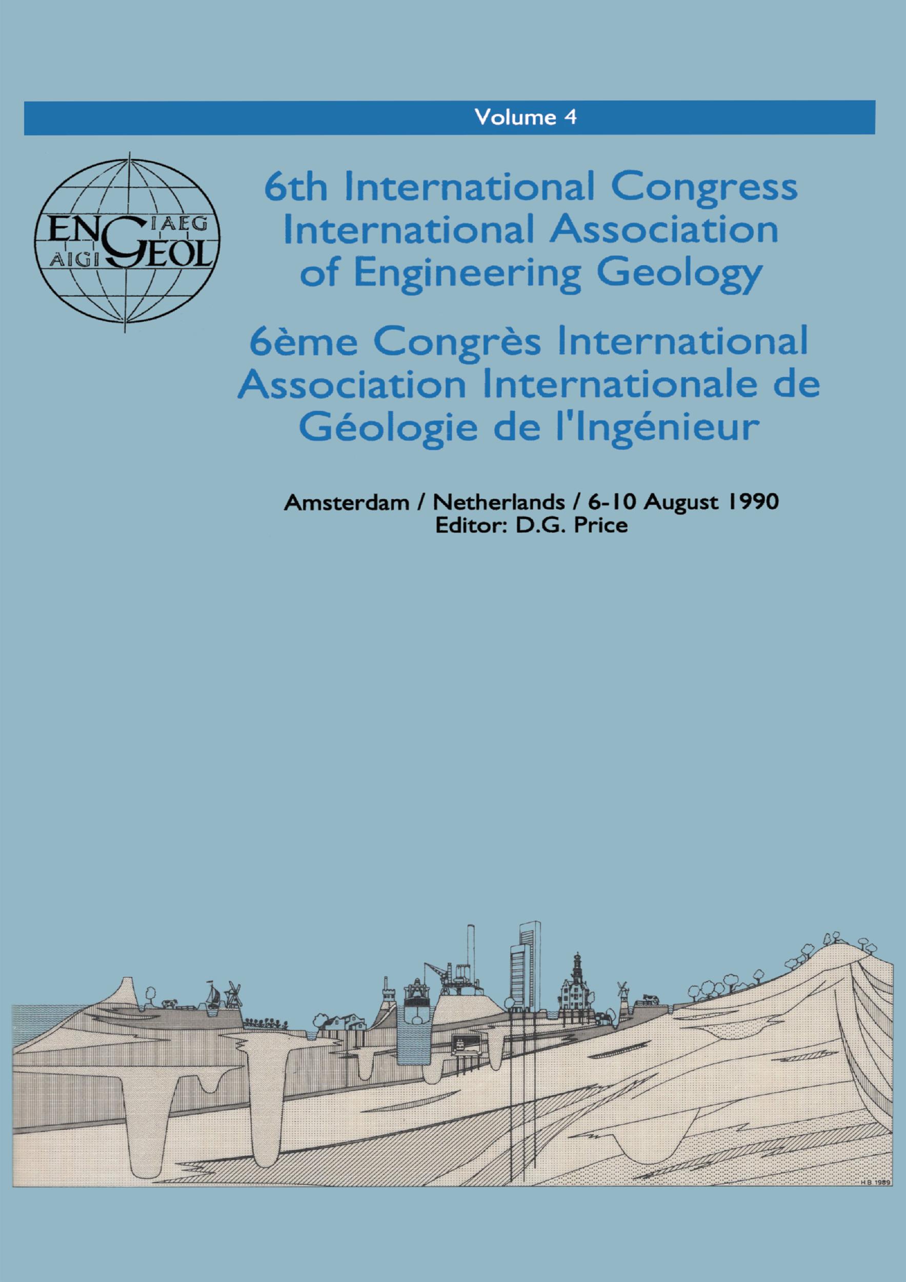 6th international congress International Association of Engineering Geology, volume 4