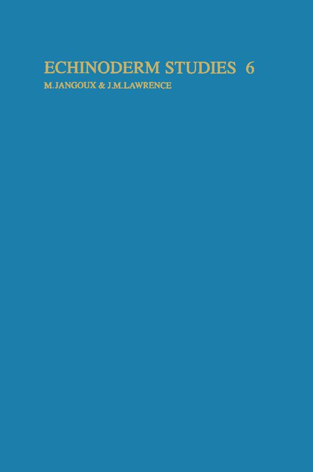 Echinoderm studies 6 (2001) by John M. Lawrence, Michel Jangoux