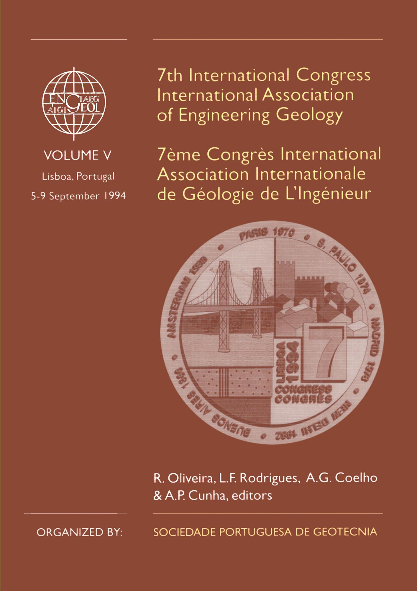 7th International Congress International Association of Engineering Geology, volume 5
