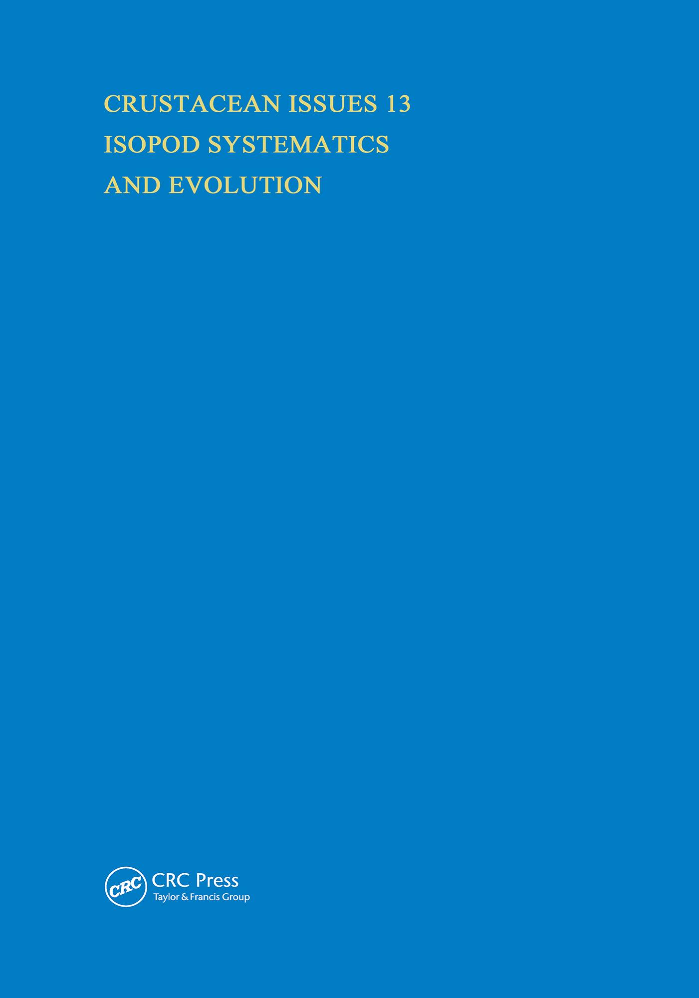 Isopod Systematics and Evolution