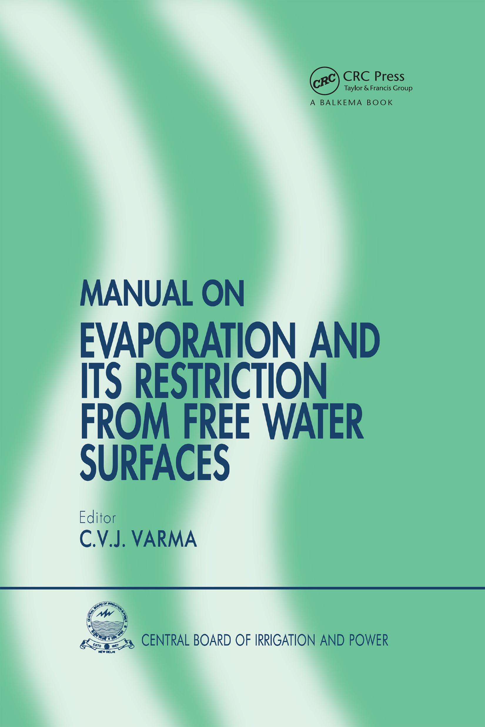 Manual on Evaporation and Its Restriction from Free Water Surfaces