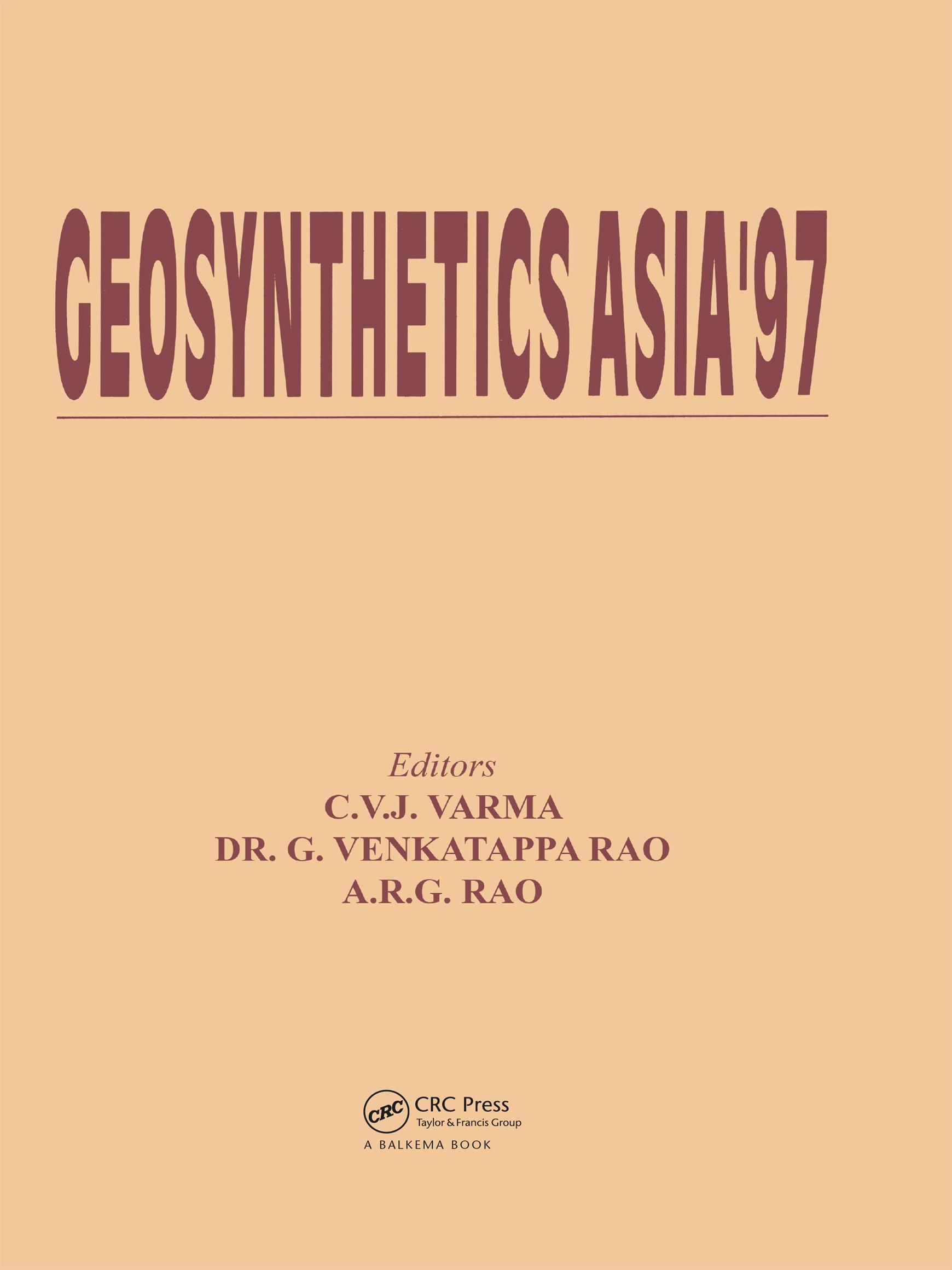 Geosynthetics Asia 1997