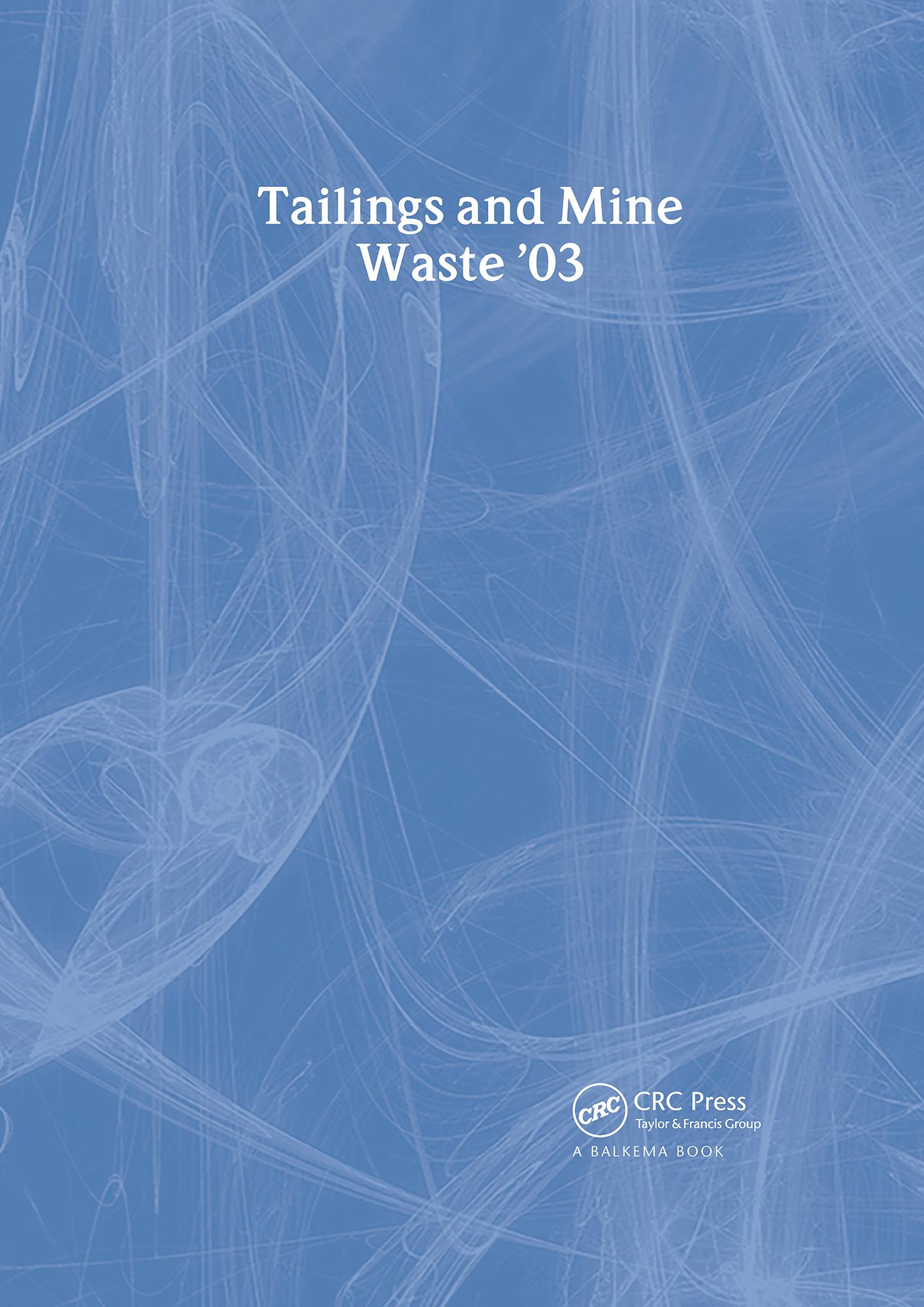 Tailings and Mine Waste 2003