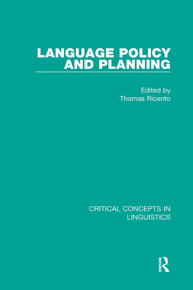 Language Policy and Planning by Thomas Ricento