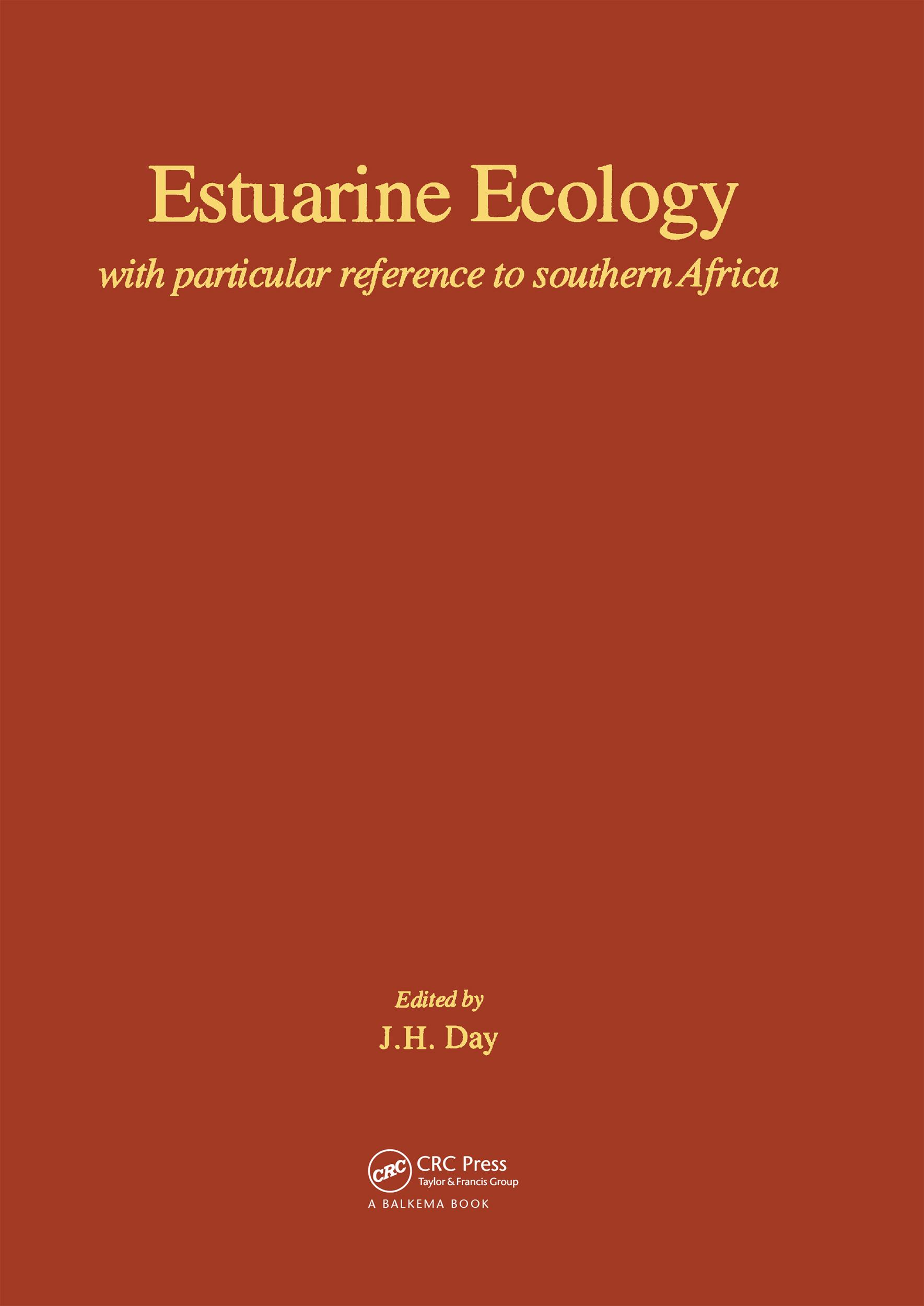 Estuarine Ecology - with Particular Reference to Southern Africa