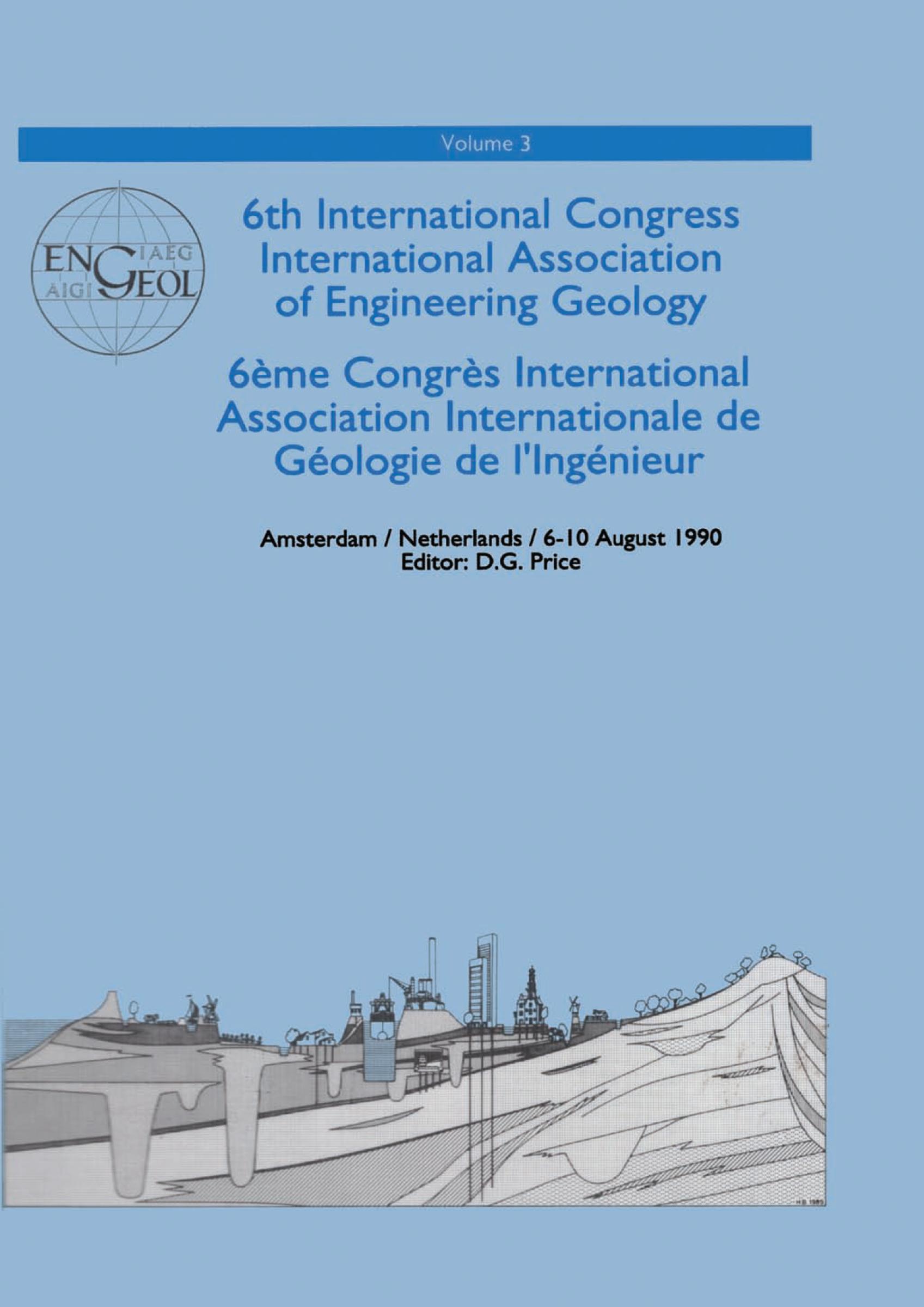 6th international congress International Association of Engineering Geology, volume 3