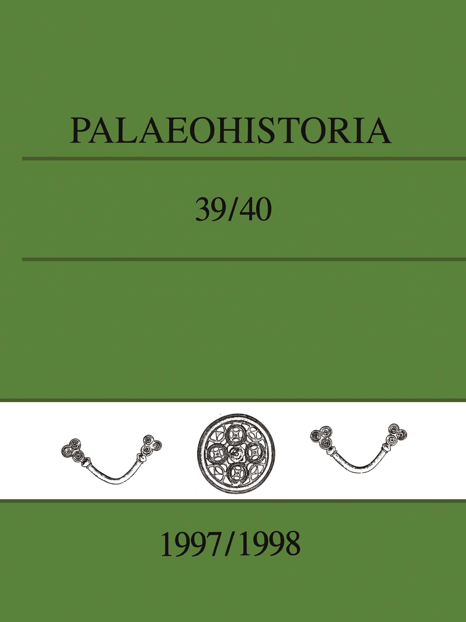 Palaeohistoria 39,40 (1997-1998)