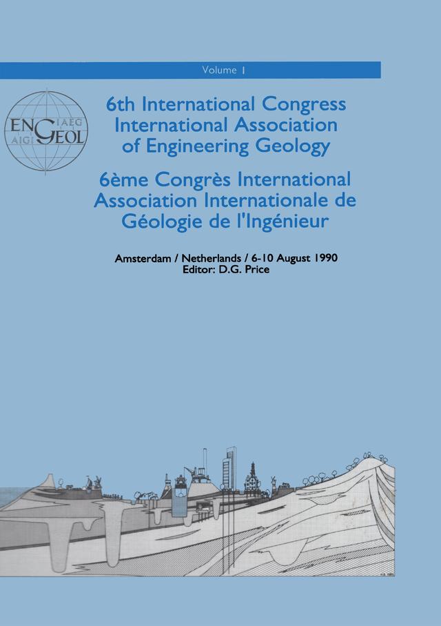6th international congress International Association of Engineering Geology, volume 1 by D.G. Price