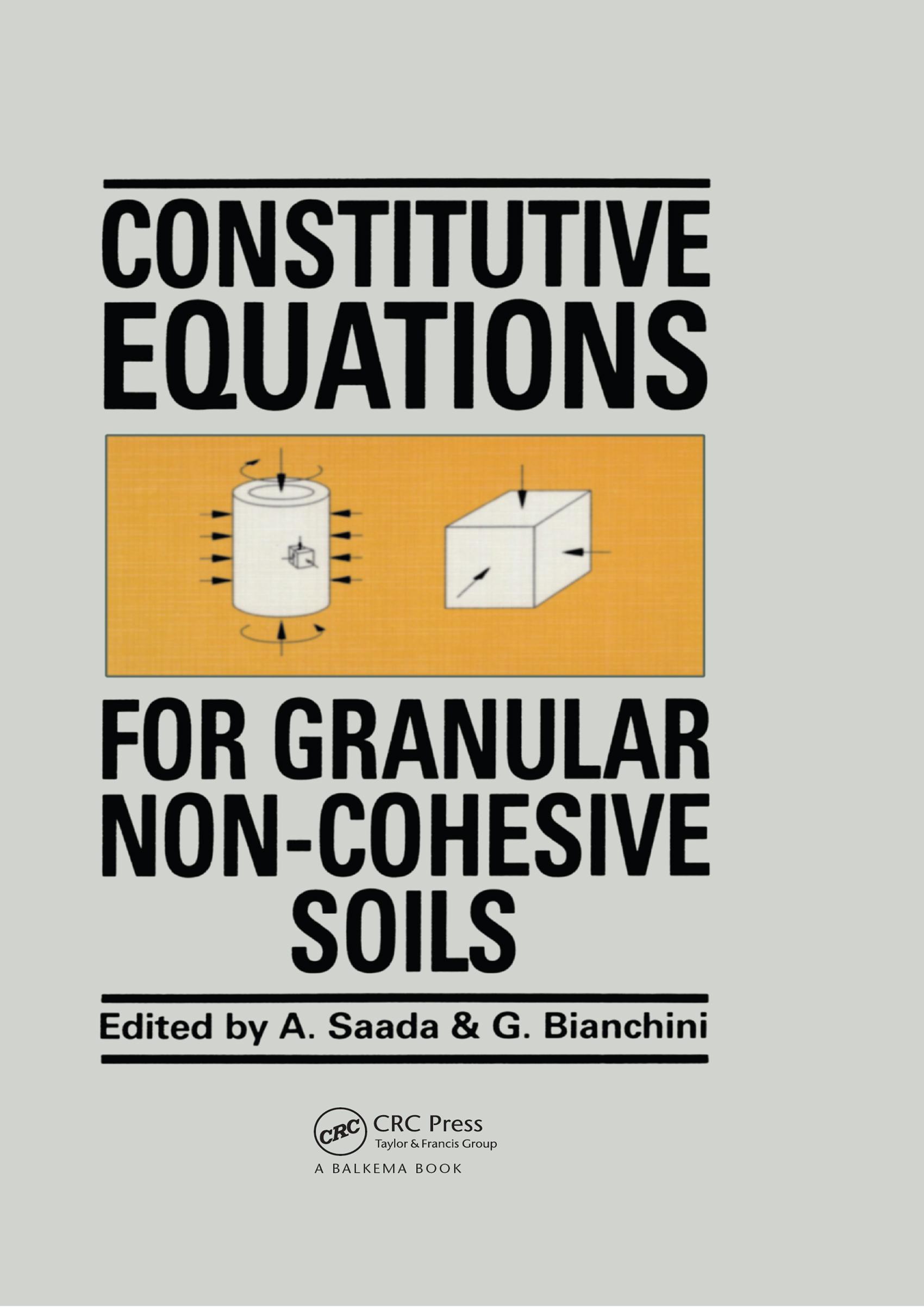 Constitutive Equations for Granular Non-Cohesive Soils