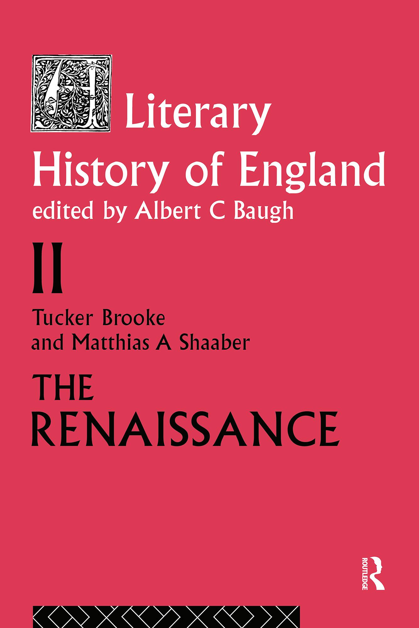 The Literary History of England