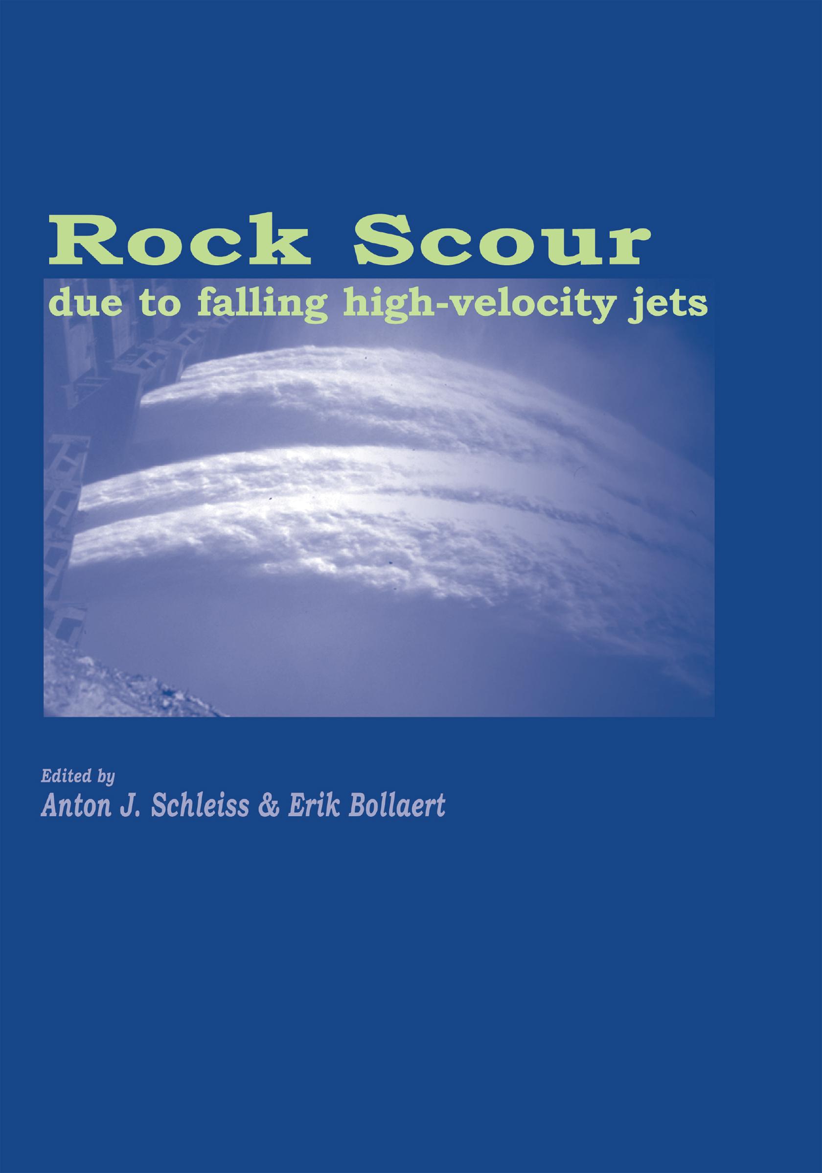Rock Scour Due to Falling High-Velocity Jets