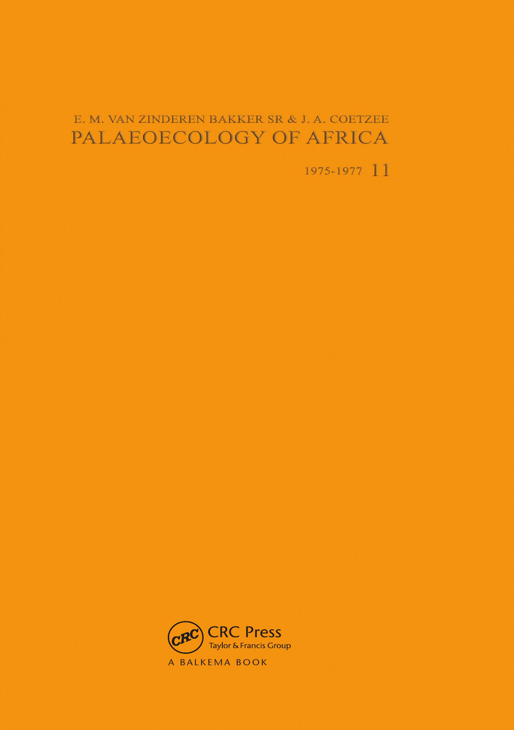 Palaeoecology of Africa, volume 11