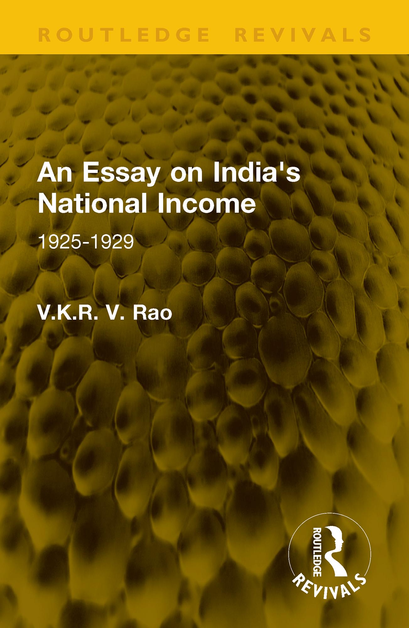 An Essay on India's National Income
