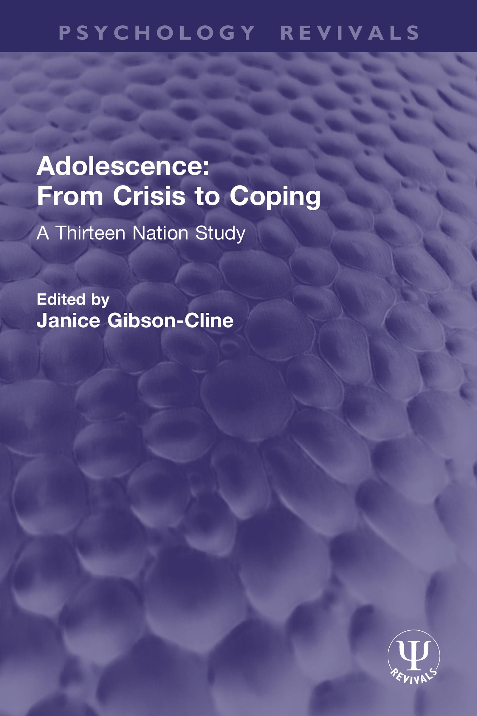 Adolescence: From Crisis to Coping