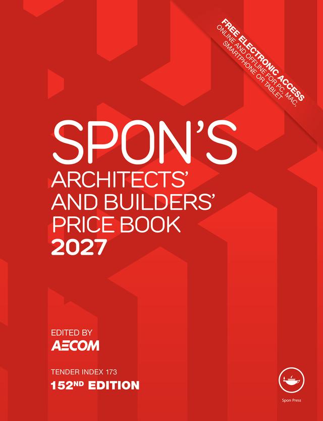 Spon's Architects' and Builders' Price Book 2027 by AECOM