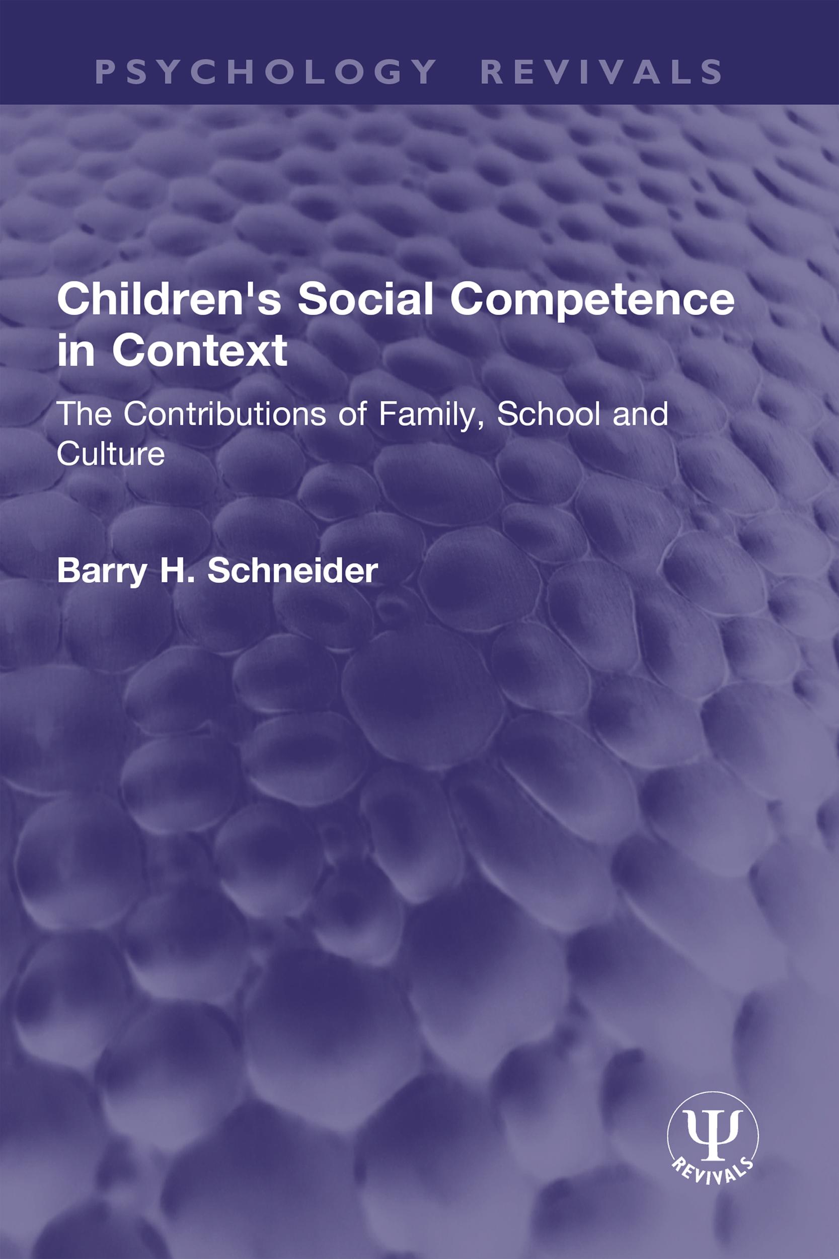 Children's Social Competence in Context