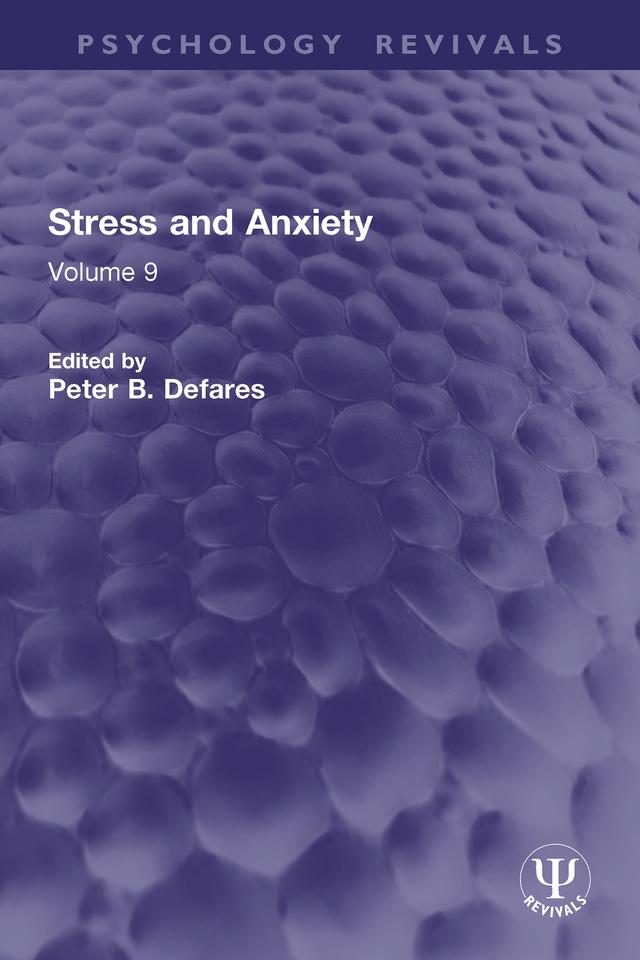 Stress and Anxiety by Peter B. Defares