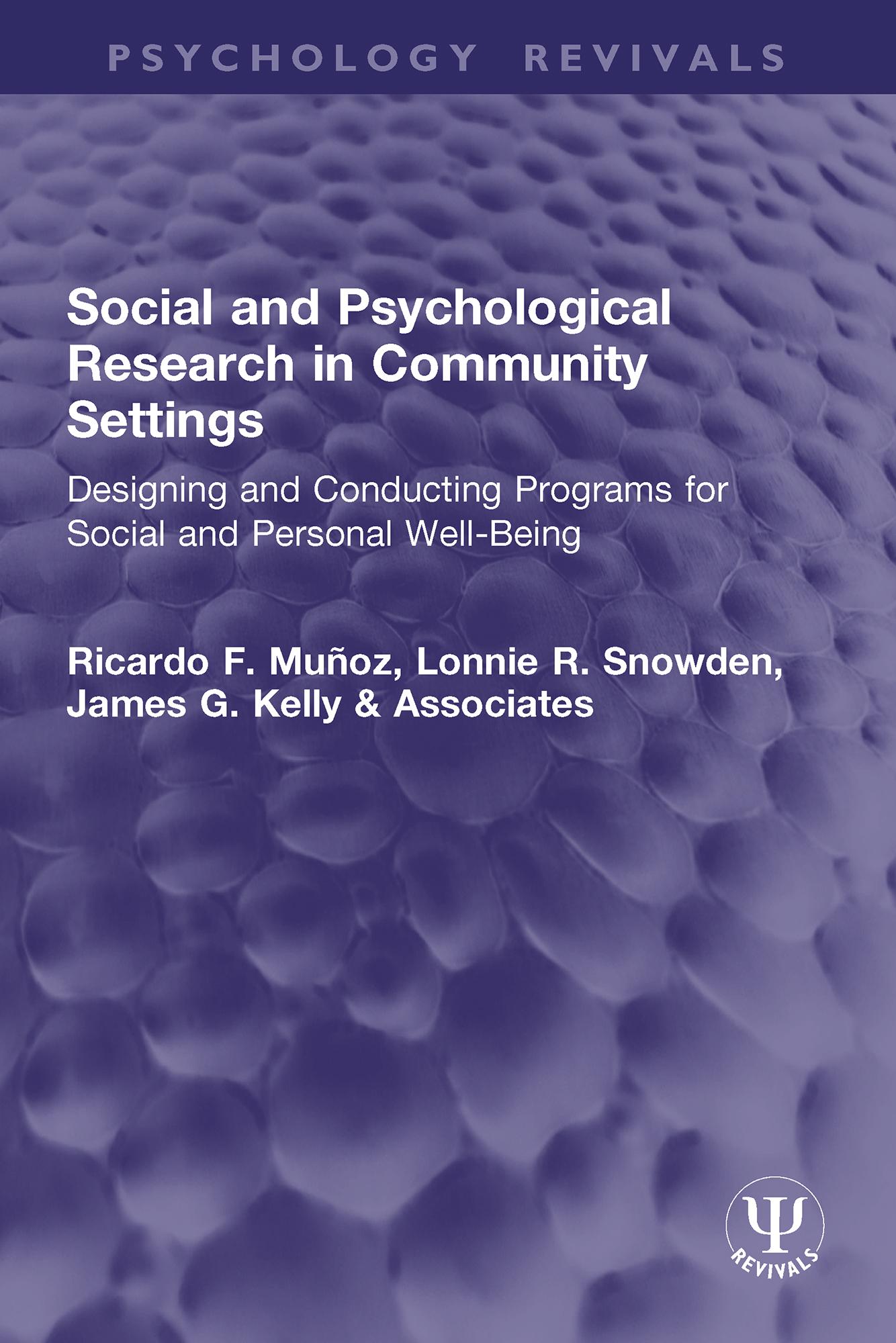 Social and Psychological Research in Community Settings