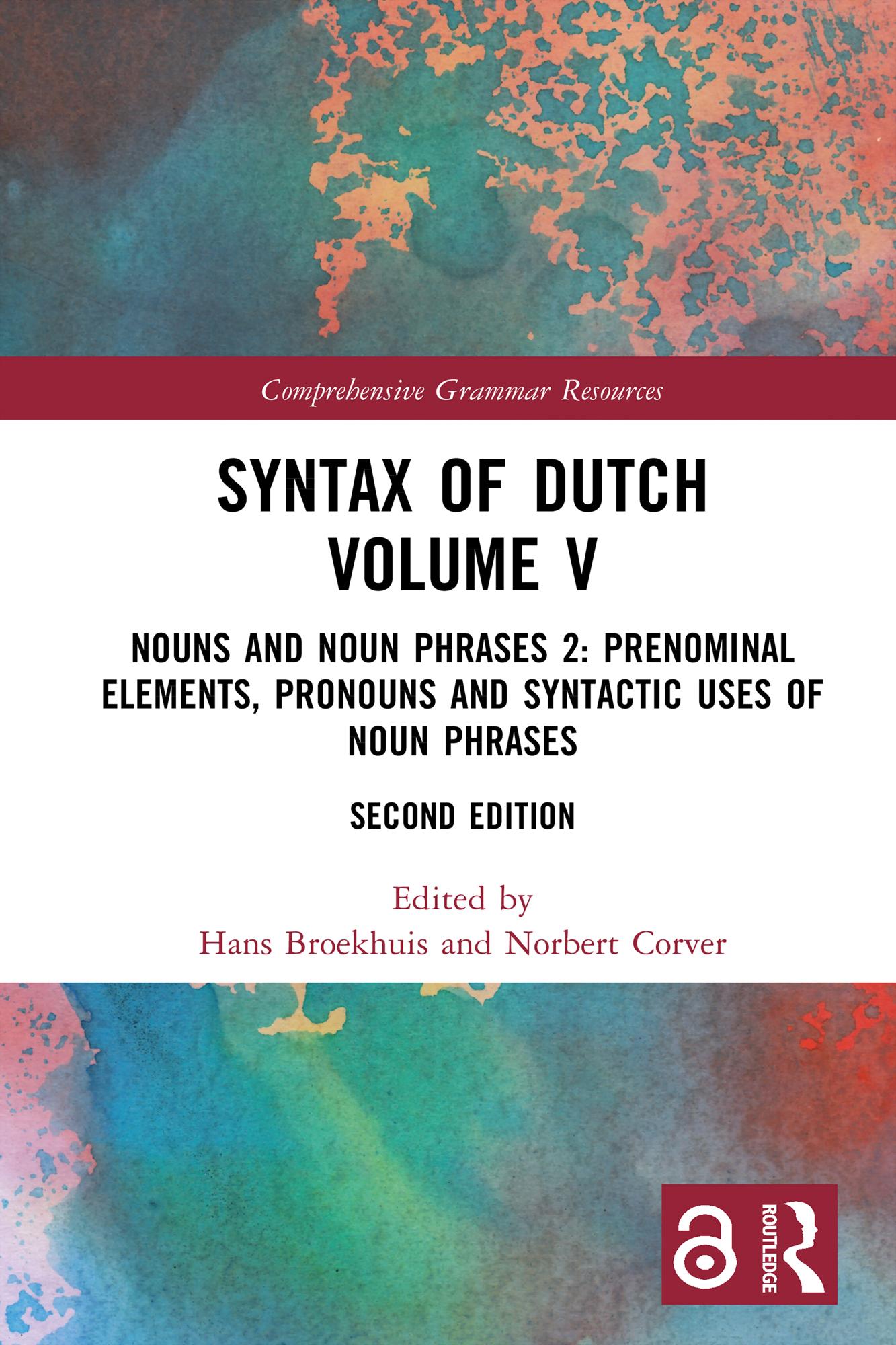 Syntax of Dutch Volume V