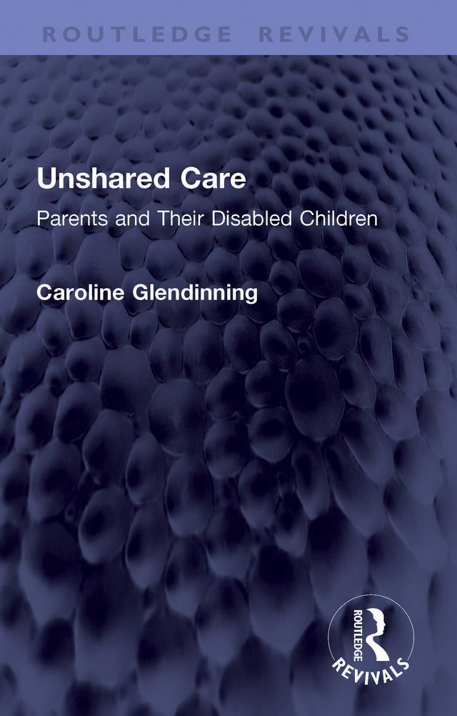 Unshared Care by Caroline Glendinning