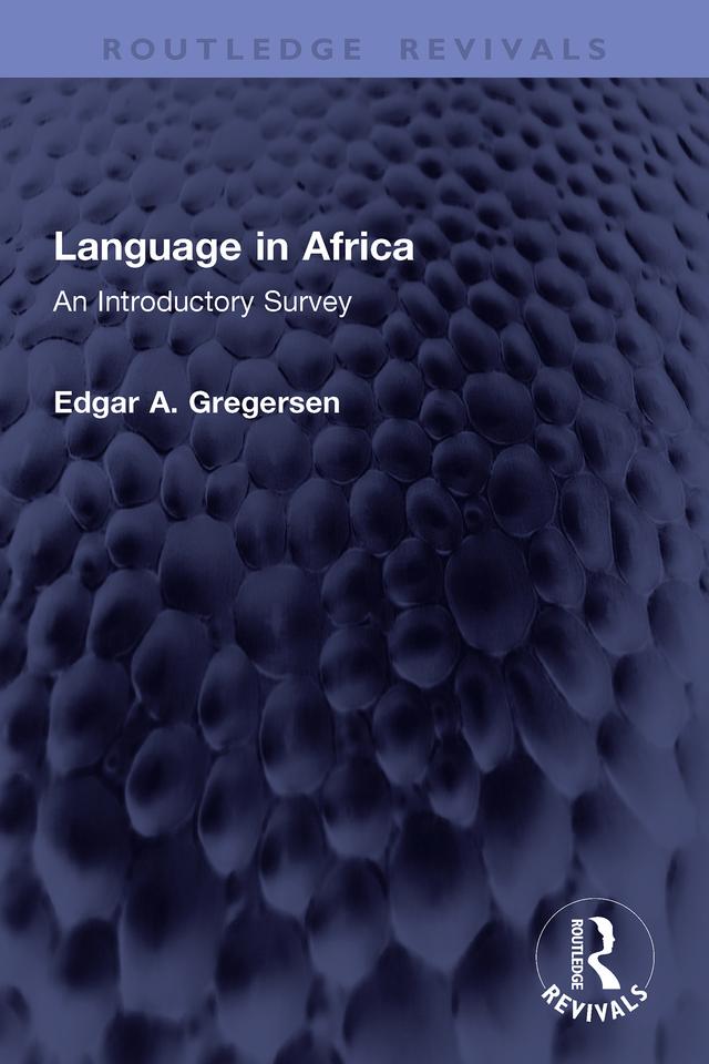 Language in Africa by Edgar A. Gregersen
