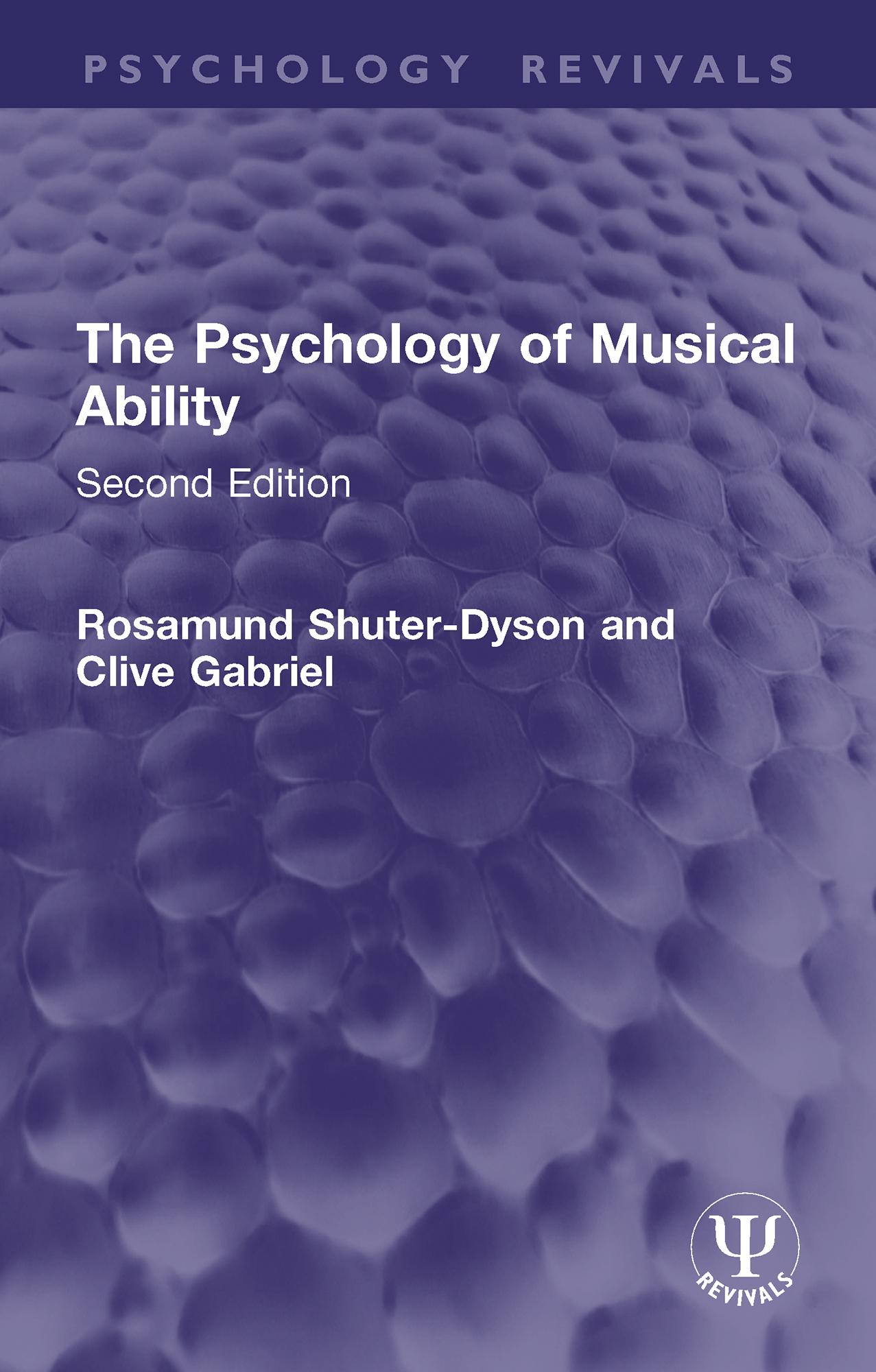 The Psychology of Musical Ability