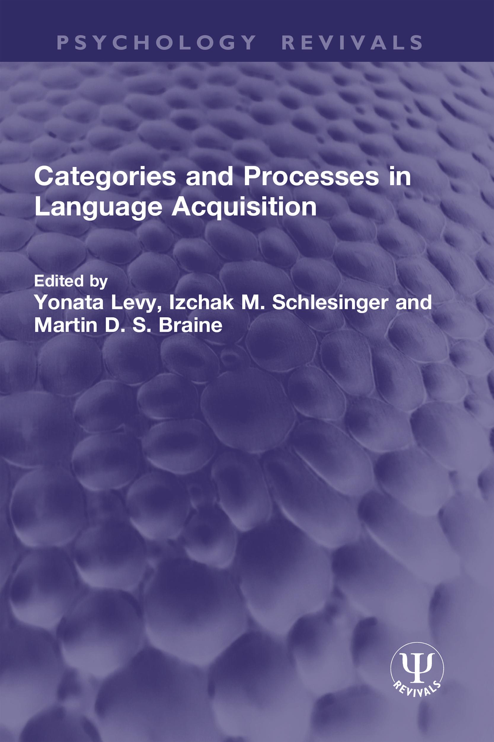 Categories and Processes in Language Acquisition