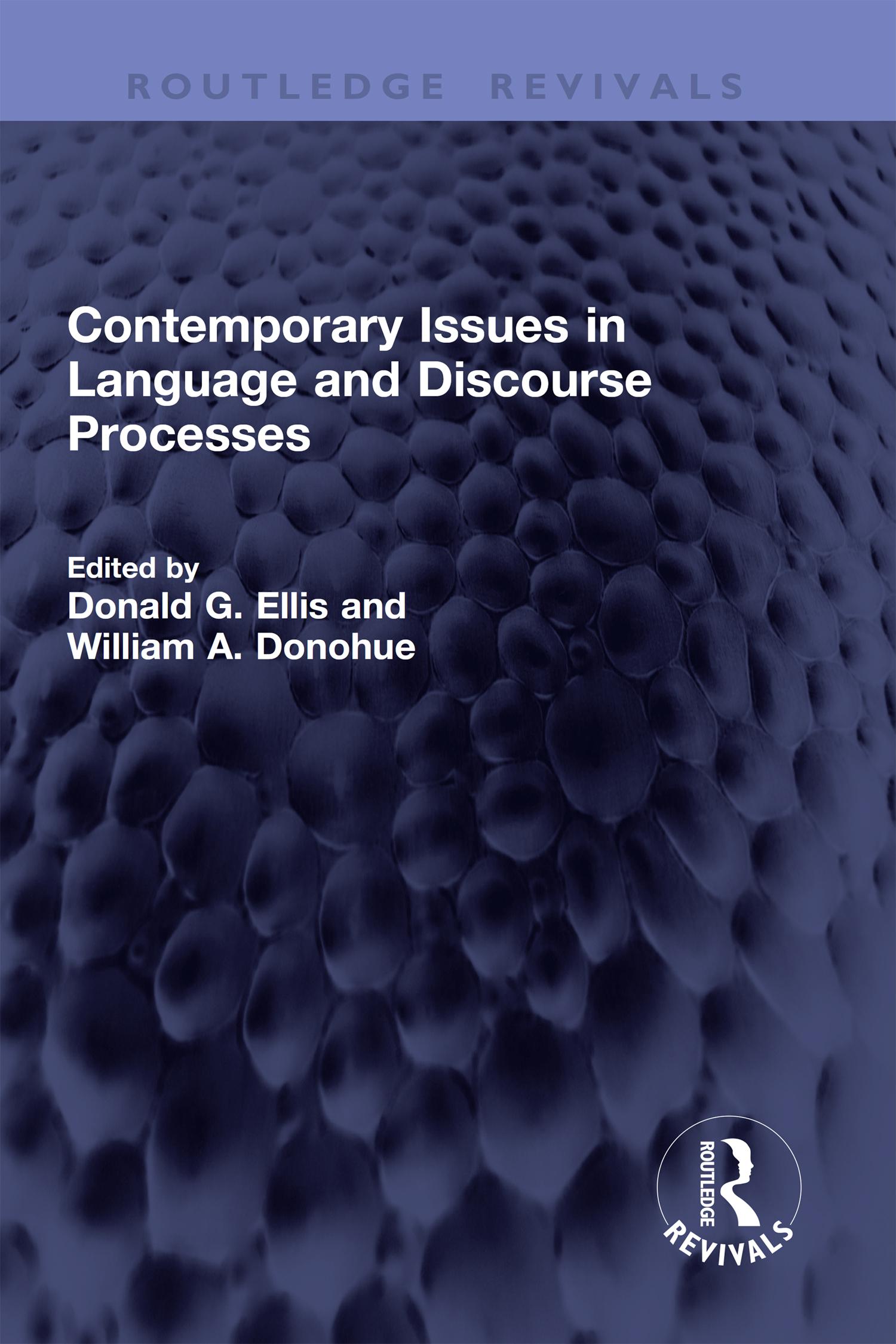 Contemporary Issues in Language and Discourse Processes