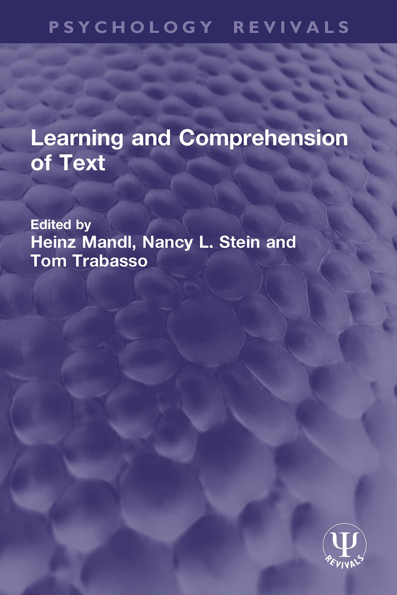 Learning and Comprehension of Text