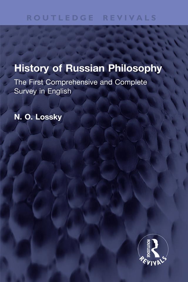 History of Russian Philosophy by N. O. Lossky
