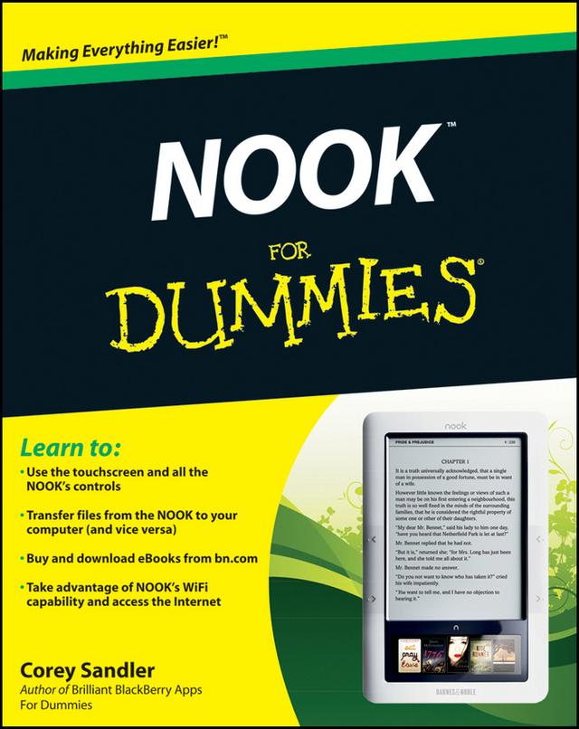 NOOK For Dummies by Corey Sandler