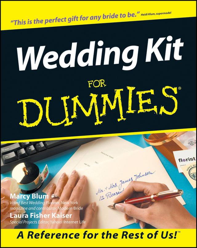 Wedding Kit For Dummies by Laura Fisher Kaiser, Marcy Blum