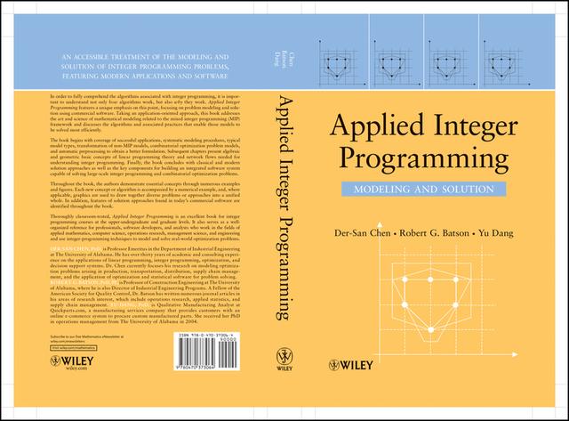 Applied Integer Programming by Der-San Chen, Robert G. Batson, Yu Dang