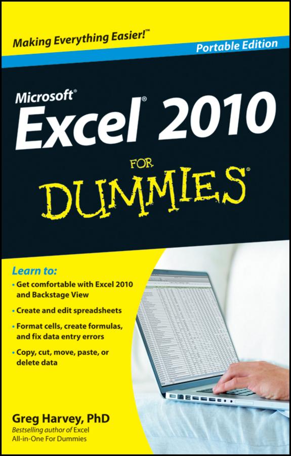 Excel 2010 For Dummies by Greg Harvey