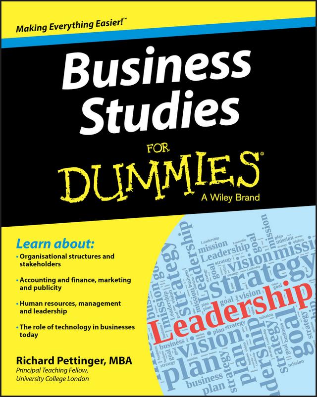 Business Studies For Dummies by Richard Pettinger