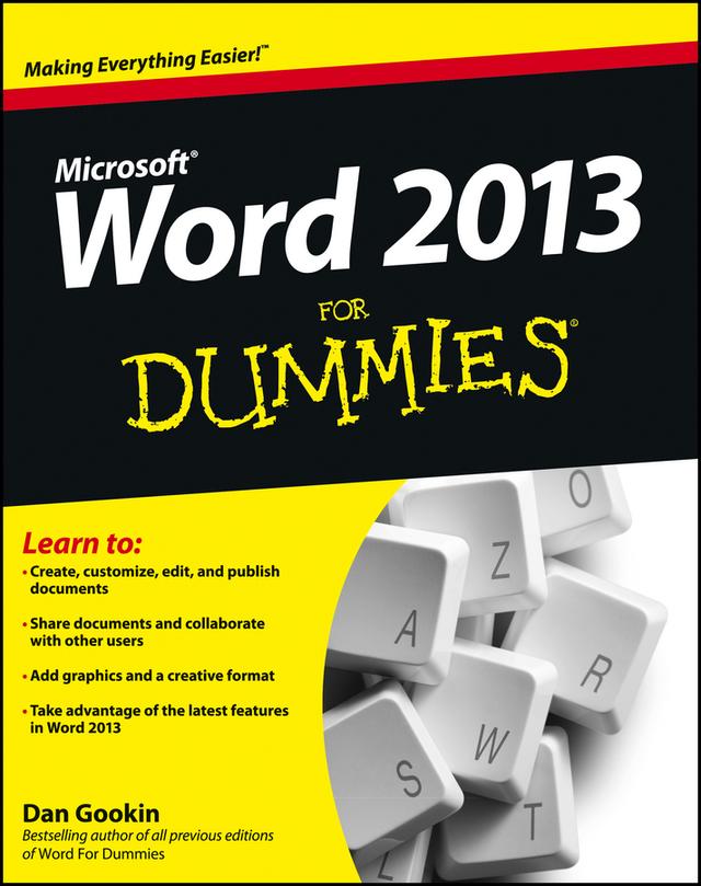 Word 2013 For Dummies by Dan Gookin