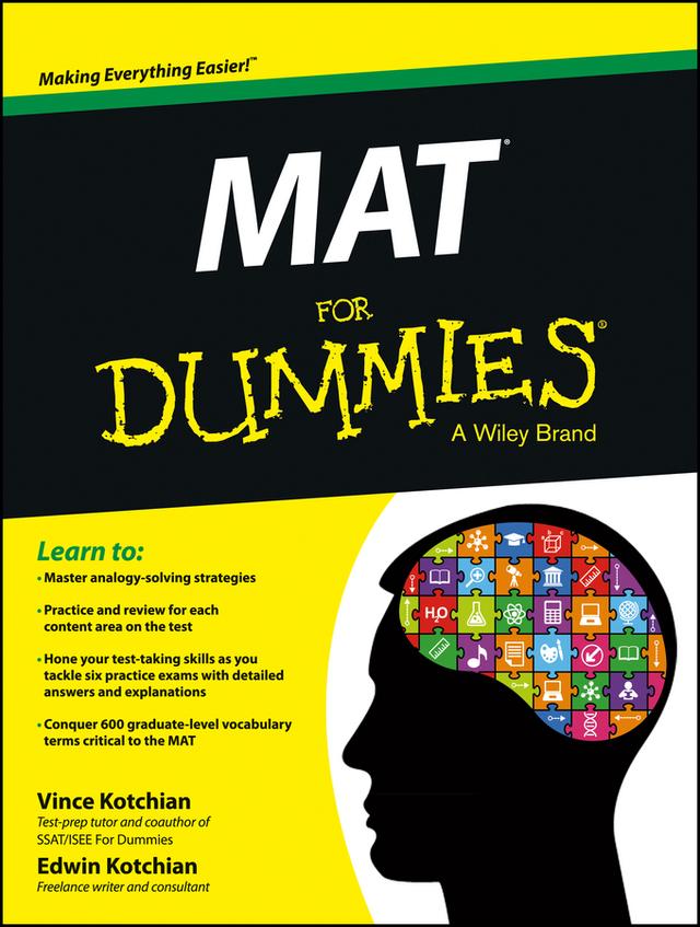 MAT For Dummies by Edwin Kotchian, Vince Kotchian