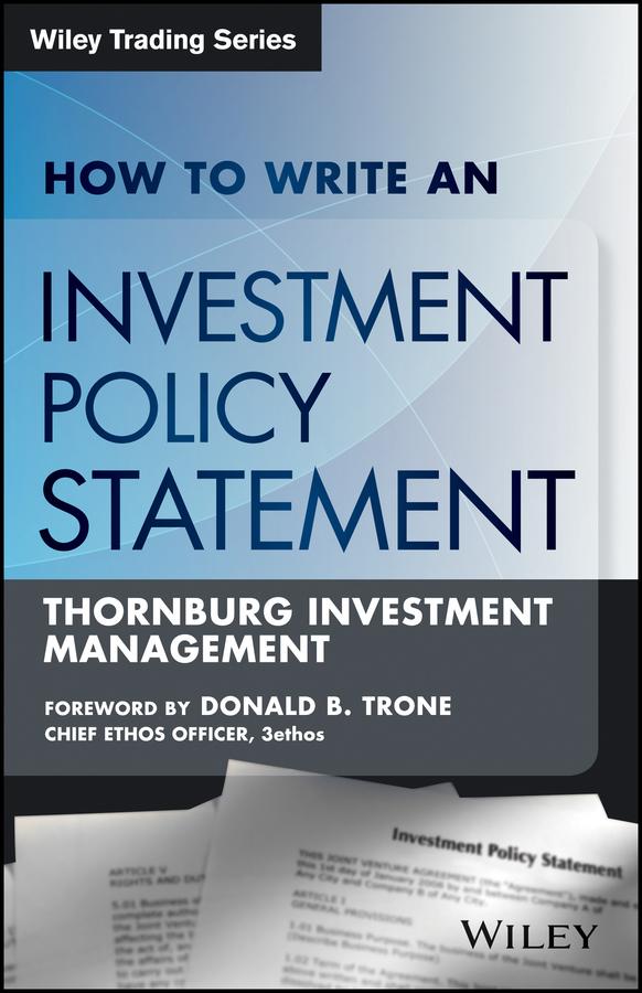 How to Write an Investment Policy Statement by Rocco DiBruno